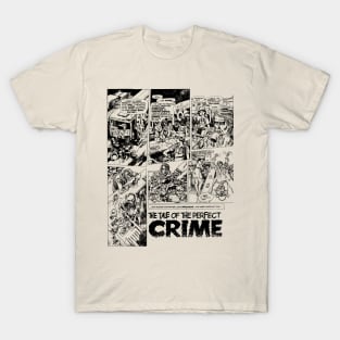 The Tale of The Perfect Crime Retro No Background Ink Black T-Shirt